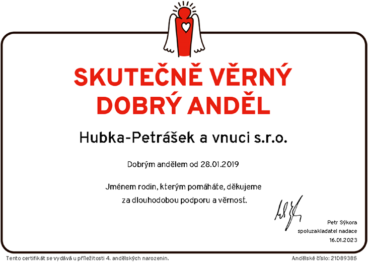 Již 4 roky dobrým andělem